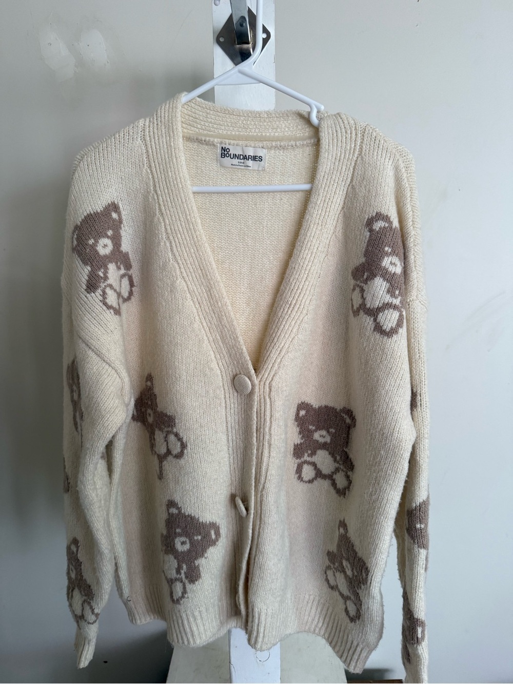 No Boundaries Oversized Teddy Bear Cardigan